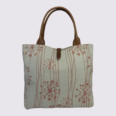 Safari Tote Bag Flower Pink