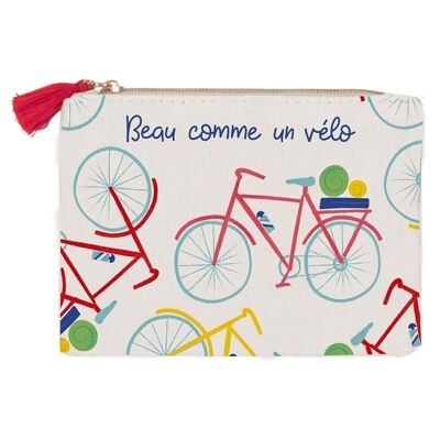 Colorful print cotton purse - Bike