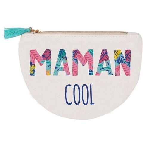Porte-monnaie en coton imprimé coloré - Maman cool