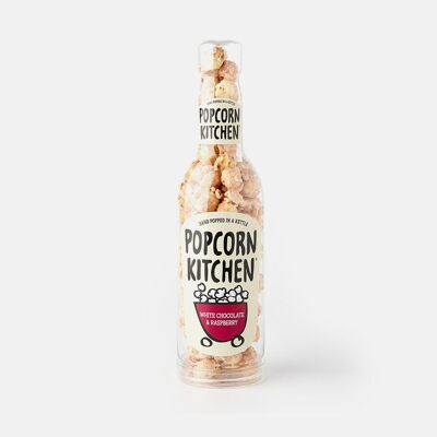 Gift Bottle - White Chocolate & Raspberry Popcorn 80g x 15