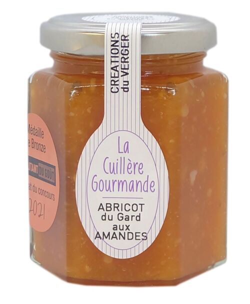 Confiture Abricot du Gard aux Amandes 225g