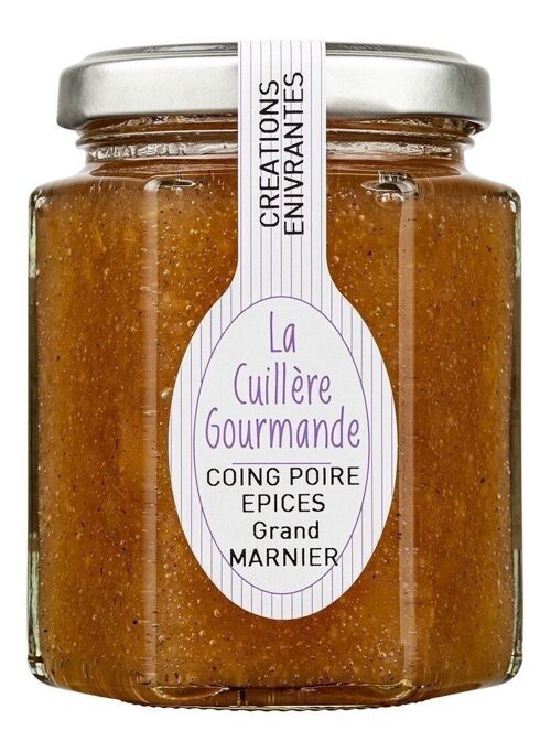 Confiture Coing-Poire aux Epices et Grand Marnier 225g