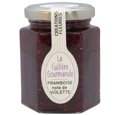 Violet-scented raspberry jam 225g