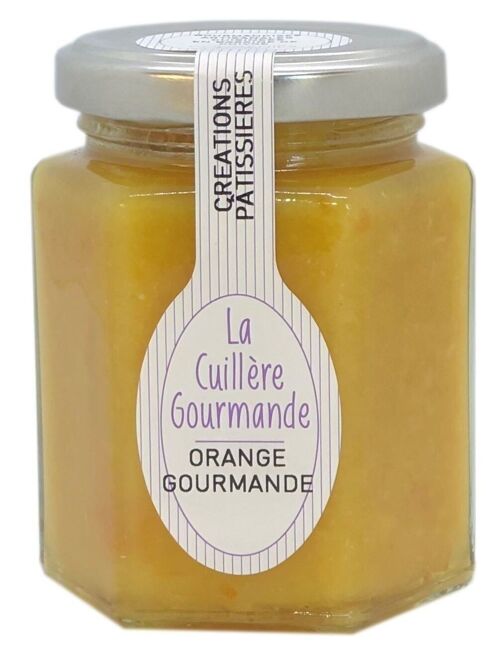 Orange Gourmande : marmelade d'orange, mascarpone, vanille et Cointreau 215g