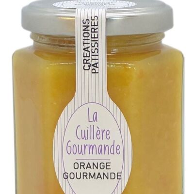 Orange Gourmande : marmelade d'orange, mascarpone, vanille et Cointreau 215g
