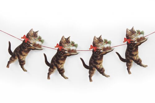 Mamelok Christmas Cat Garland (R86)