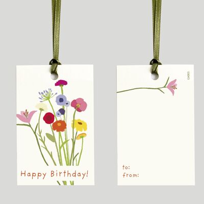 Gift Tags | small birthday bouquet