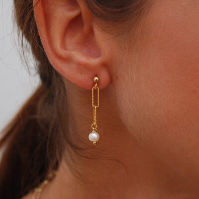 Silver 925 earrings with pearls