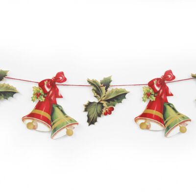 Mamelok Holly and Bells Garland (R53)