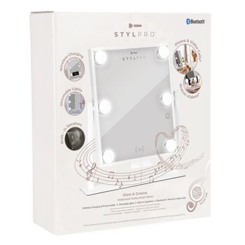 STYLPRO Glam & Groove Hollywood Vanity Miroir musical 2
