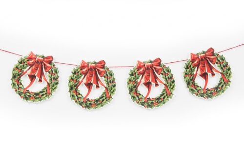 Mamelok Glittered Wreath Garland (R120G)