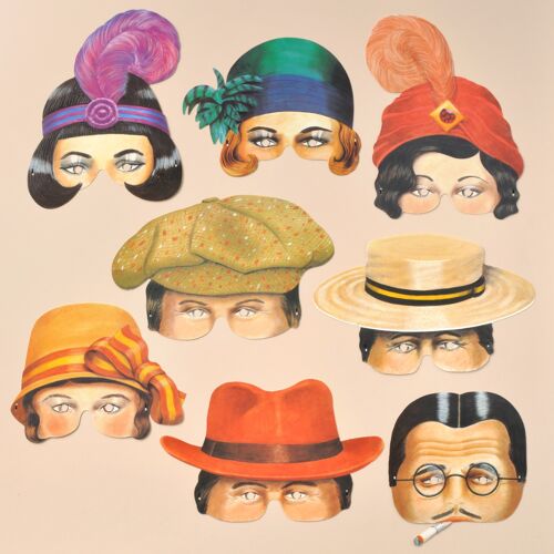 Mamelok Roaring Twenties Party Masks (R453)