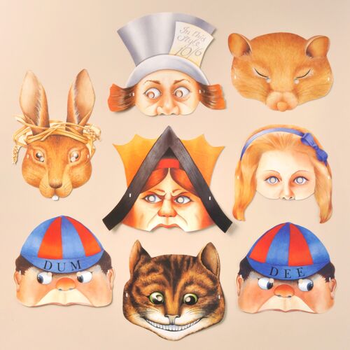 Mamelok Alice in Wonderland Party Masks (R457)