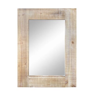 Wandspiegel bruin vintage rechthoek 60x80 cm hout