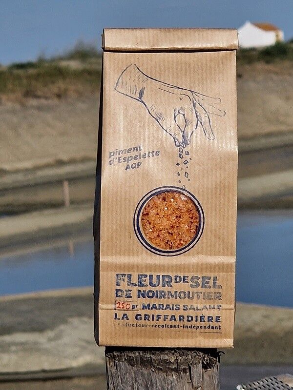 Fleur de Sel de Noirmoutier, Piment 250gr
