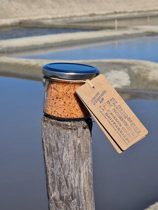 Fleur de Sel de Noirmoutier, Piment 70gr