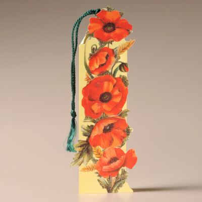 Tarjeta de marcador floral Mamelok - Amapolas (BMC04423)