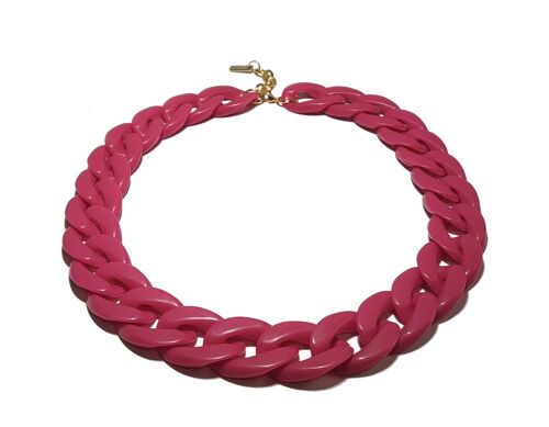 Collier BEAU matt magenta pink