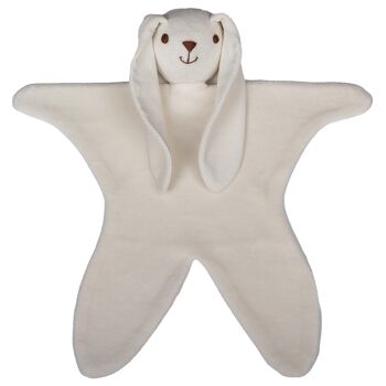 Doudou coton bio velours 30 cm Lapin 2