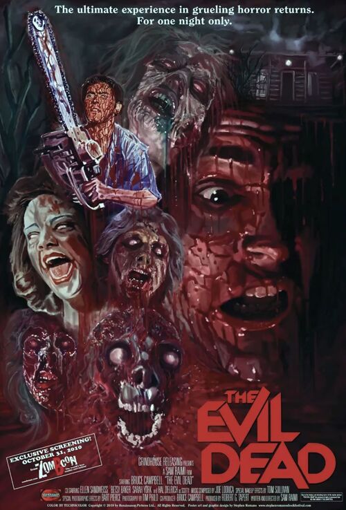 Evil Dead Blood Metal Sign