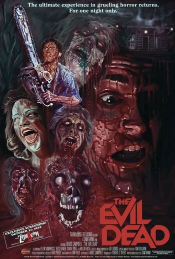 Signe en métal Evil Dead Blood