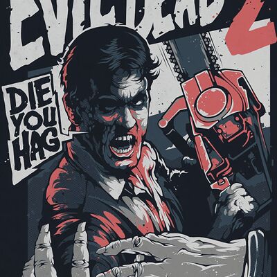 Evil Dead 2 Metal Sign