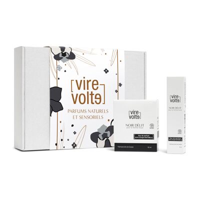 Coffret Cadeau Noël Parfum cosmos NOIR DELIT 50 + 8ML