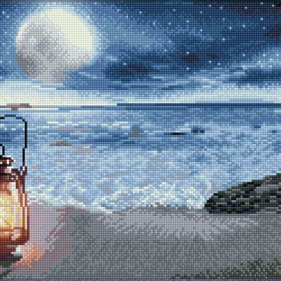 Una serata in riva al mare - Diamanti quadrati