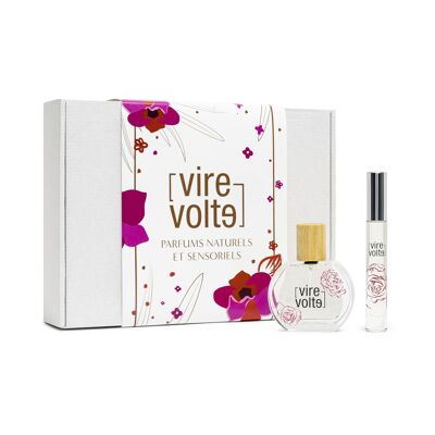 Coffret Cadeau Noël Parfum cosmos ROSE METAMORPHOSE 50 + 8ML