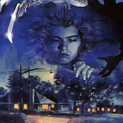 Cartel de metal de Pesadilla en Elm Street