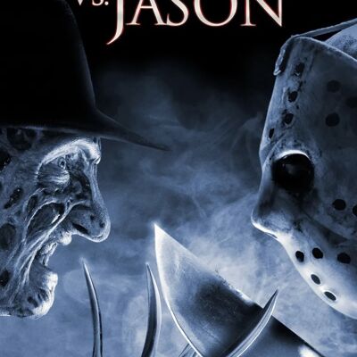 Letrero metálico Freddy v Jason