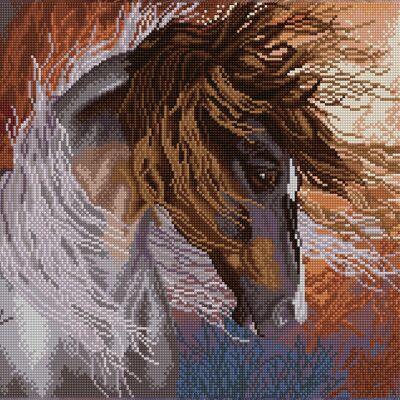 Horse in the Wind - Square Diamonds