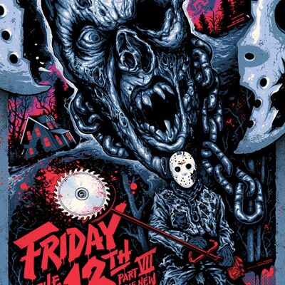 Friday 13th Blood Metal Sign