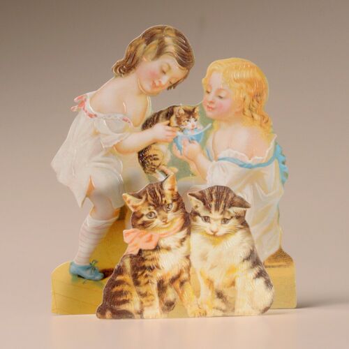 Mamelok Girls and Cats 3D Everyday Card (TDC97179)