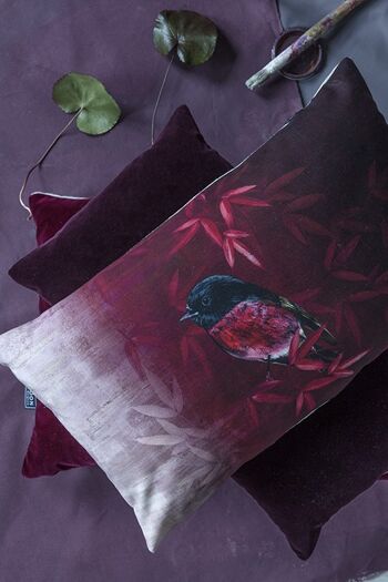 Coussin OISEAU ROUGE PETIT 2