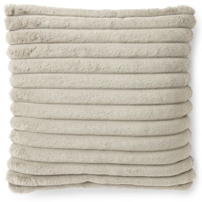 Coussin rayé tendance_Taupe