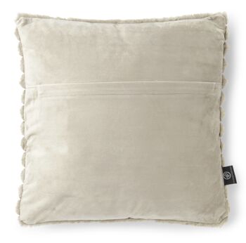 Coussin rayé tendance_Taupe 3