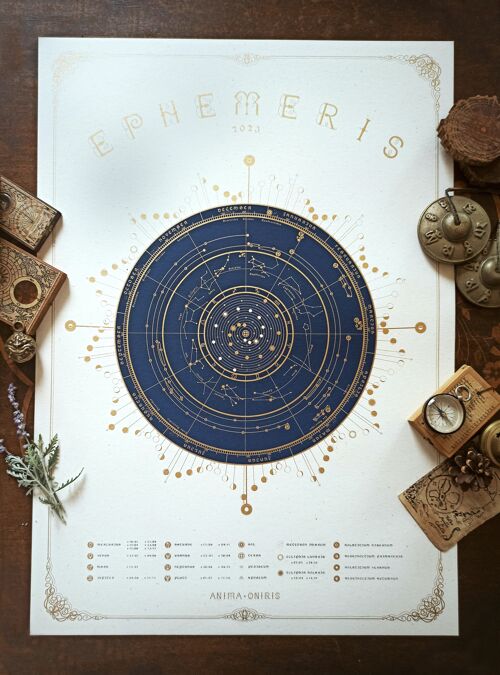 Astral Calendar 2024, Moon & Planet Astronomic Calendar