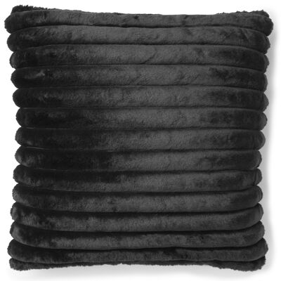 Trendy stripy cushion_Black