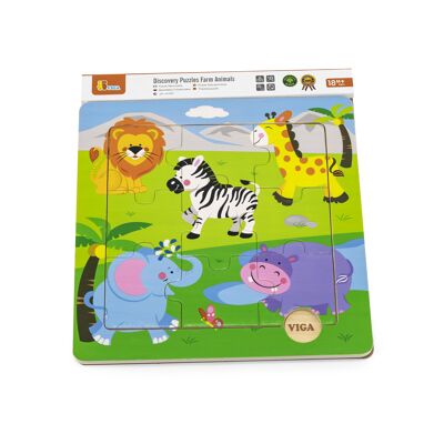 Viga - Discovery Puzzle - Wild Animals