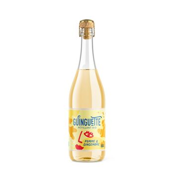 Pétillant guinguette pomme-gingembre bio 75cl