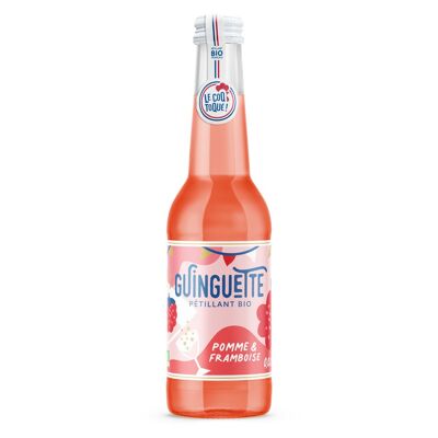 Prickelnde Bio-Apfel-Himbeer-Guinguette 27,5cl