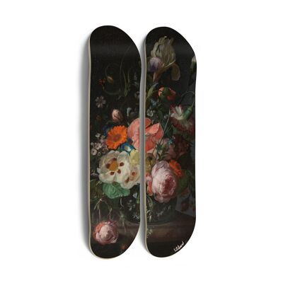 Skateboards zur Wanddekoration: Diptyque „Coquelicot“