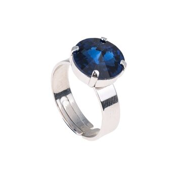 BAGUE PIERRE DE COULEUR 6MM ARGENTEE - DST3-0012MTP