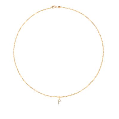 COLGANTE INICIAL CRISTAL CHAPADO ORO - DST2-0500PD