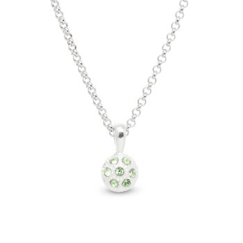 PENDENTIF DEMI BOULE ARGENTEE - DST2-0030P