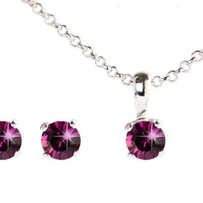 PIETRA COLORE SET 6MM ARGENTO PLACCATO - DST5-0010PAM