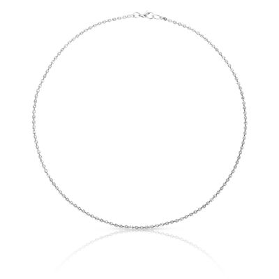 SILVER PLATED CRYSTAL NECKLACE - DST2-0311CRP