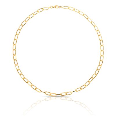 GOLD PLATED LINK NECKLACE - DST2-0321D