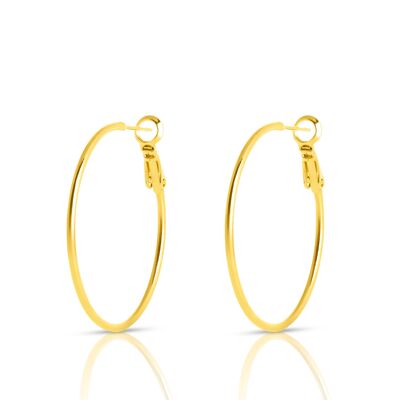 SMALL GOLD PLATED HOOP EARRING - DST1-0302D